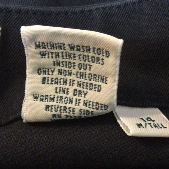 14T L.L. Bean black cotton stretch pants - Picture 15 of 15